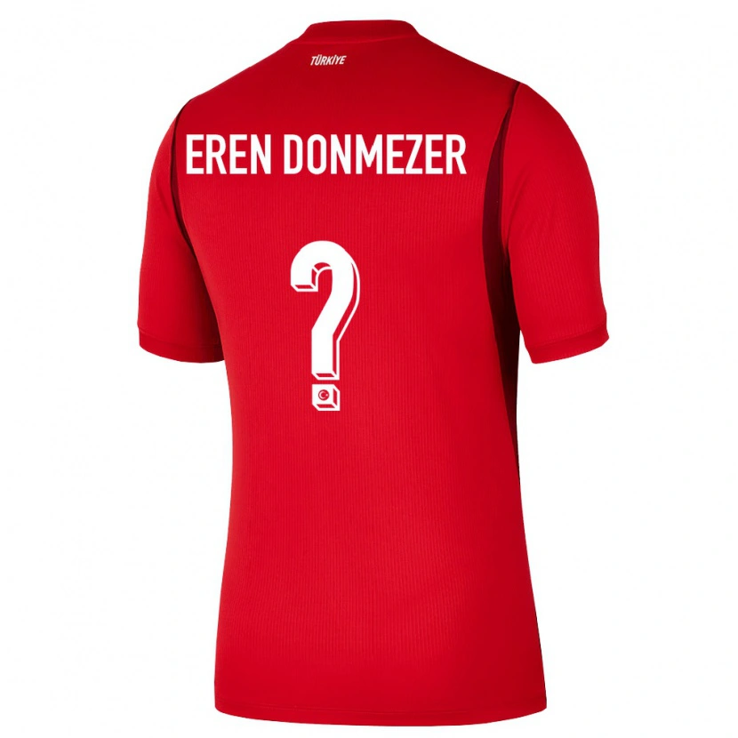 Danxen Women Turkey Deniz Eren Dönmezer #0 Red Burgundy Home Jersey 26-28 T-Shirt