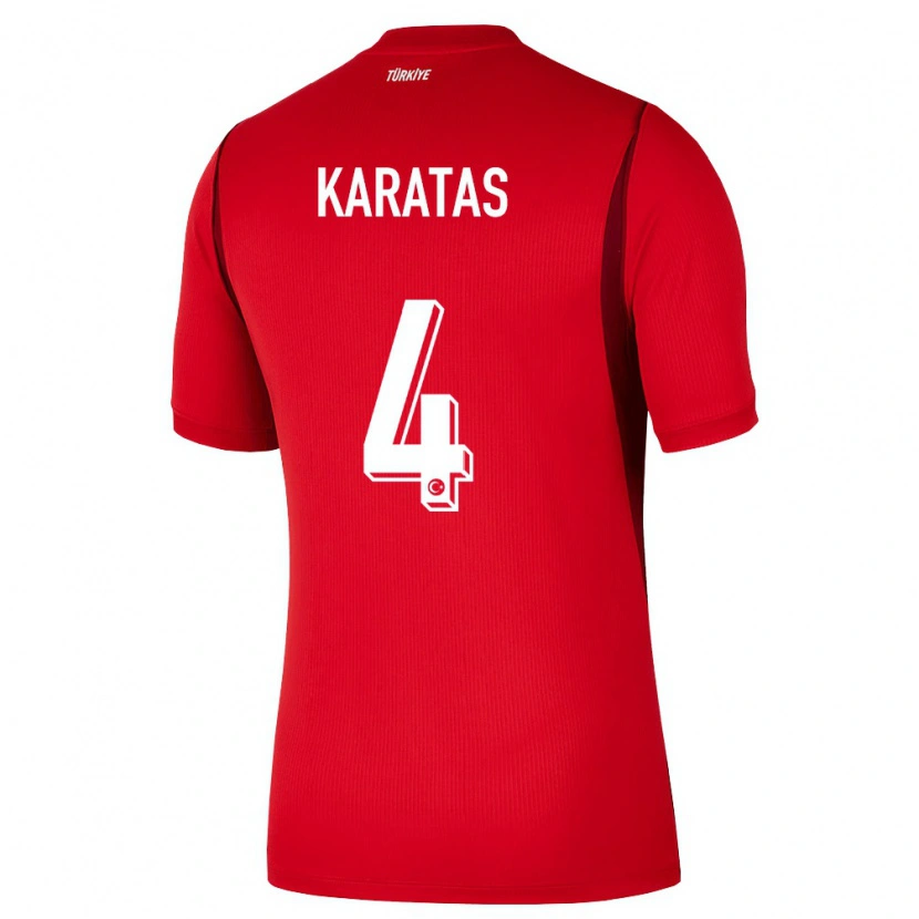 Danxen Women Turkey Eda Karataş #4 Red Burgundy Home Jersey 26-28 T-Shirt