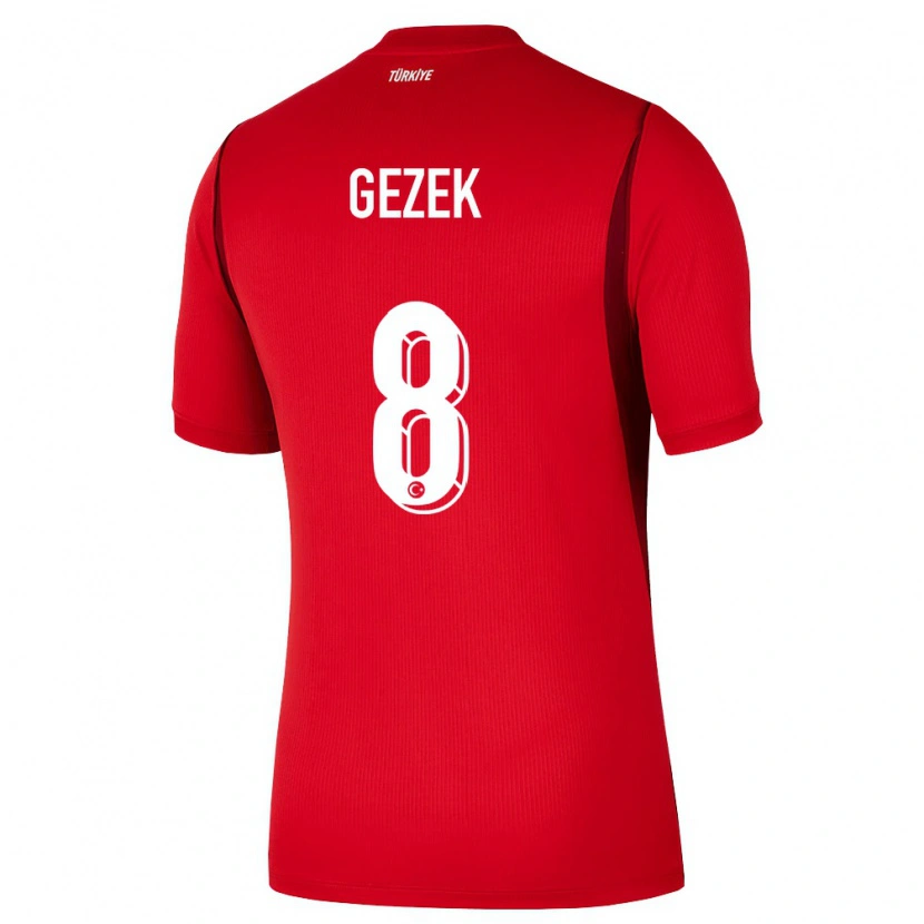 Danxen Women Turkey Baran Gezek #8 Red Burgundy Home Jersey 26-28 T-Shirt