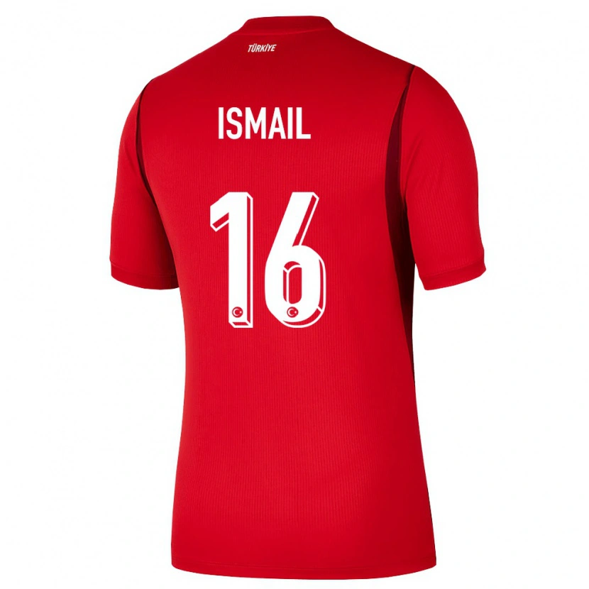 Danxen Women Turkey İsmail Yüksek #16 Red Burgundy Home Jersey 26-28 T-Shirt