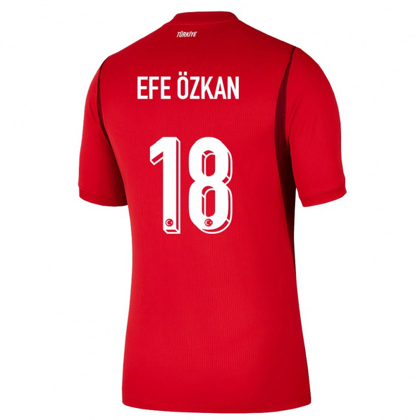 Danxen Women Turkey Utku Efe Özkan #18 Red Burgundy Home Jersey 26-28 T-Shirt