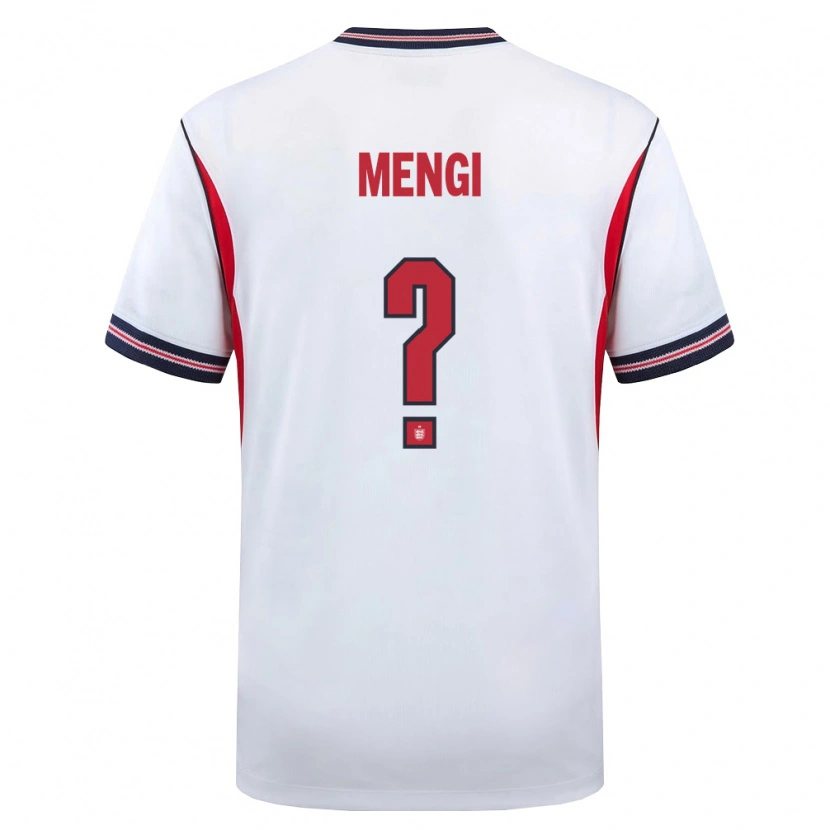 Danxen Women England Teden Mengi #0 White Navy Red Home Jersey 26-28 T-Shirt