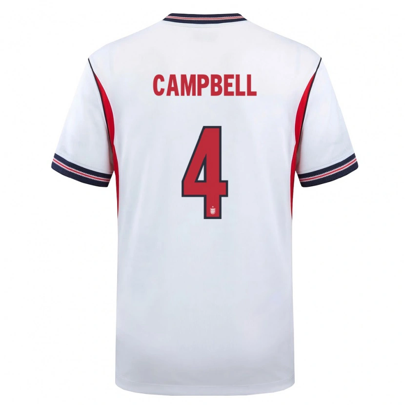 Danxen Women England Harrison Murray-Campbell #4 White Navy Red Home Jersey 26-28 T-Shirt