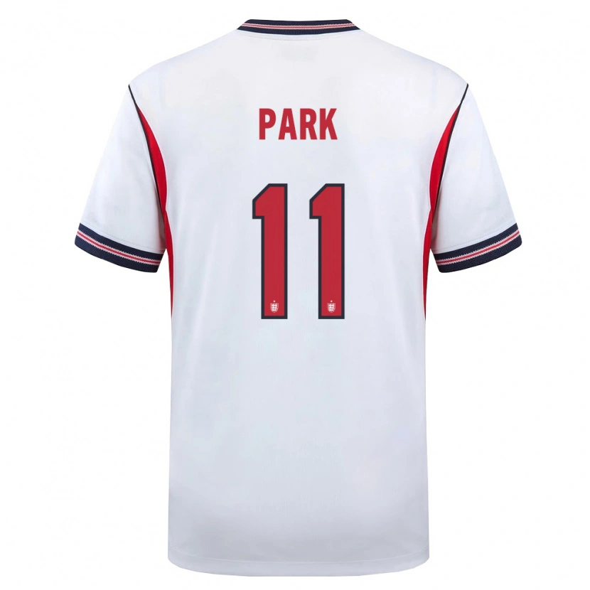 Danxen Women England Jess Park #11 White Navy Red Home Jersey 26-28 T-Shirt