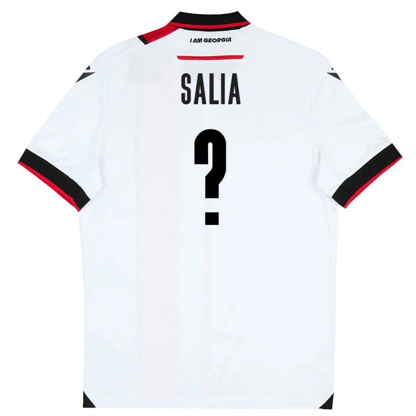 Danxen Women Georgia Vakhtang Salia #0 White Black Red Home Jersey 26-28 T-Shirt