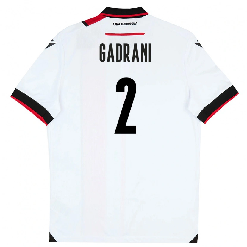 Danxen Women Georgia Luka Gadrani #2 White Black Red Home Jersey 26-28 T-Shirt