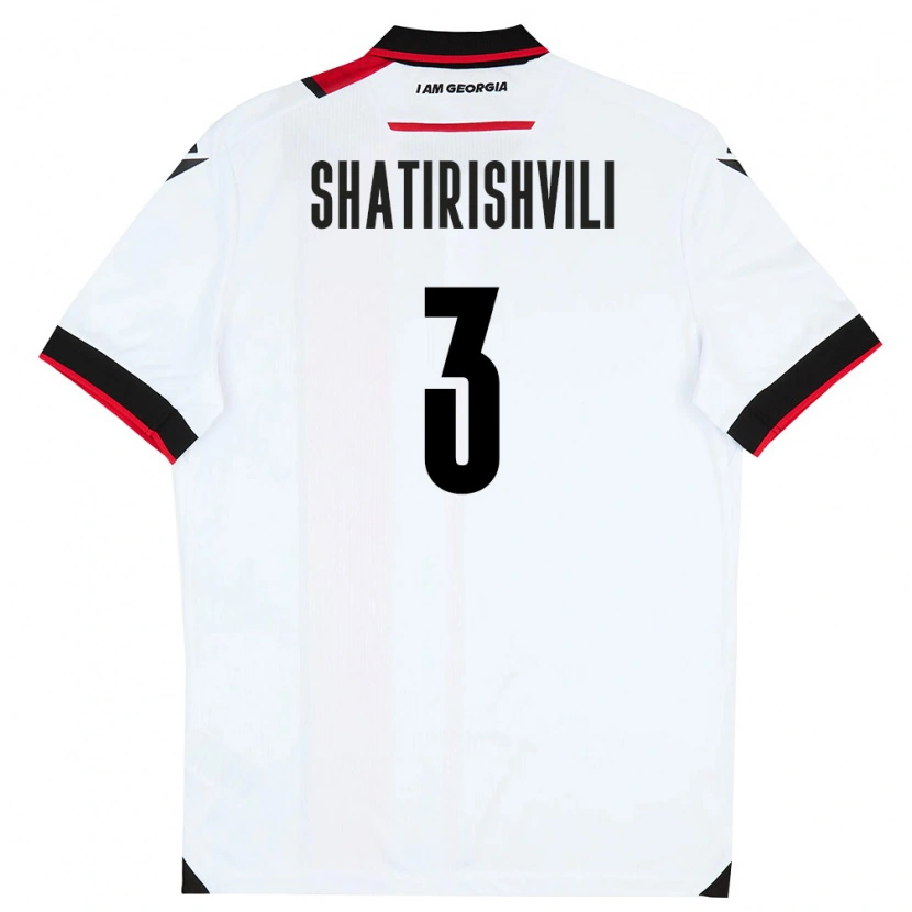 Danxen Women Georgia Mate Shatirishvili #3 White Black Red Home Jersey 26-28 T-Shirt