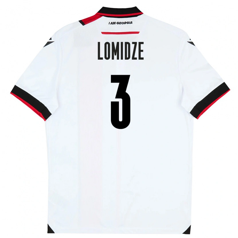 Danxen Women Georgia Giorgi Lomidze #3 White Black Red Home Jersey 26-28 T-Shirt