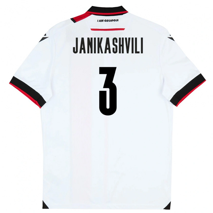 Danxen Women Georgia Mariami Janikashvili #3 White Black Red Home Jersey 26-28 T-Shirt