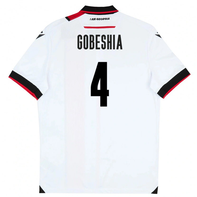 Danxen Women Georgia Tengo Gobeshia #4 White Black Red Home Jersey 26-28 T-Shirt