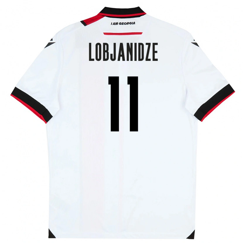Danxen Women Georgia Saba Lobjanidze #11 White Black Red Home Jersey 26-28 T-Shirt