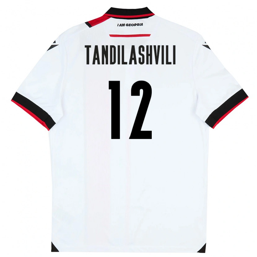 Danxen Women Georgia Levan Tandilashvili #12 White Black Red Home Jersey 26-28 T-Shirt