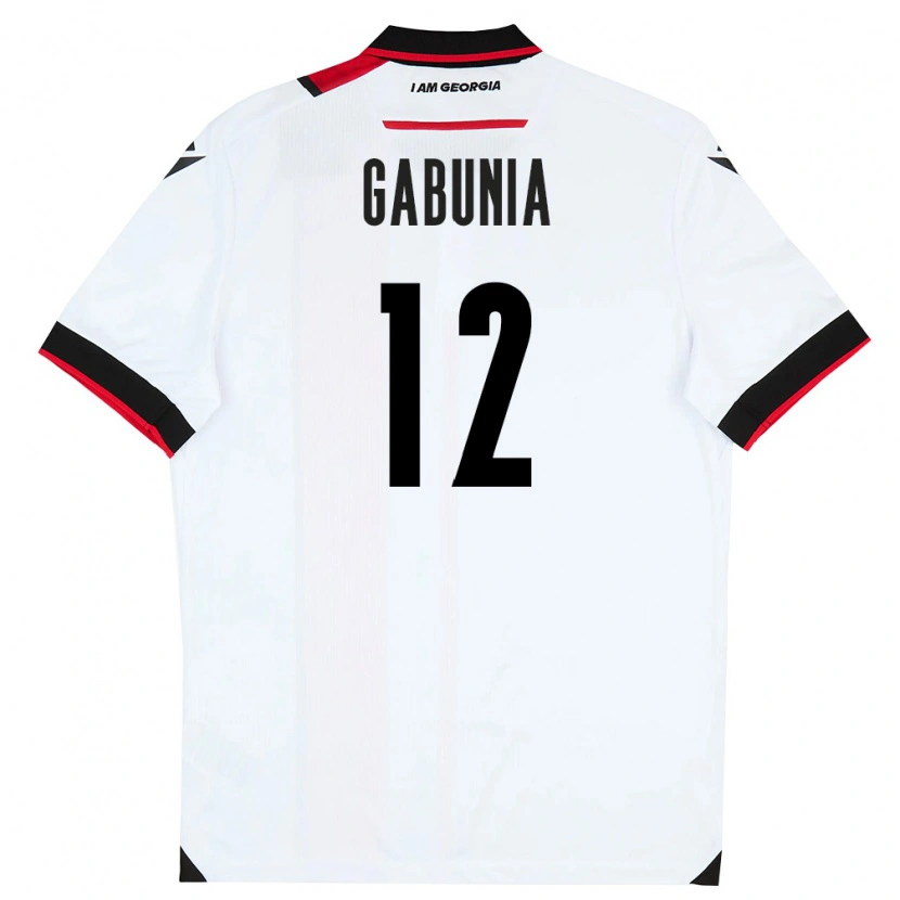 Danxen Women Georgia Tatia Gabunia #12 White Black Red Home Jersey 26-28 T-Shirt