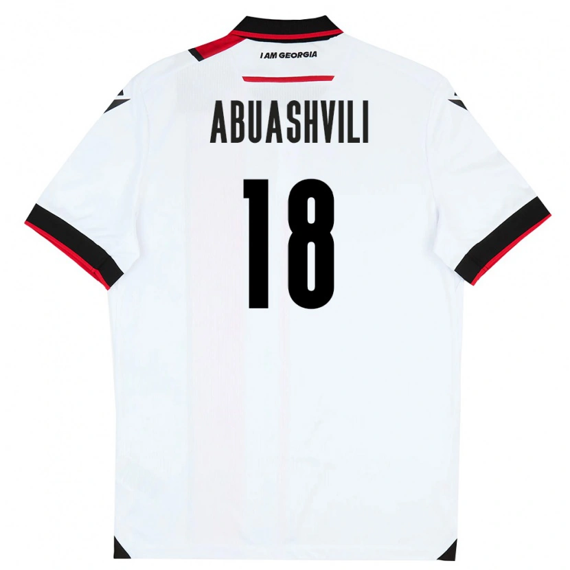 Danxen Women Georgia Giorgi Abuashvili #18 White Black Red Home Jersey 26-28 T-Shirt