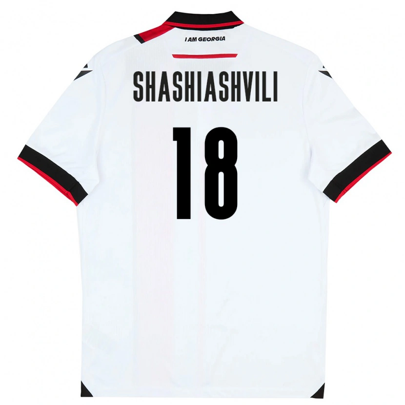 Danxen Women Georgia Luka Shashiashvili #18 White Black Red Home Jersey 26-28 T-Shirt