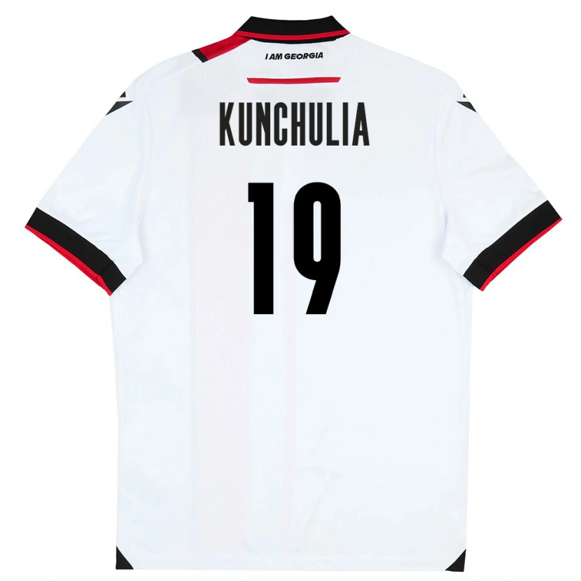 Danxen Women Georgia Aleksandre Kunchulia #19 White Black Red Home Jersey 26-28 T-Shirt
