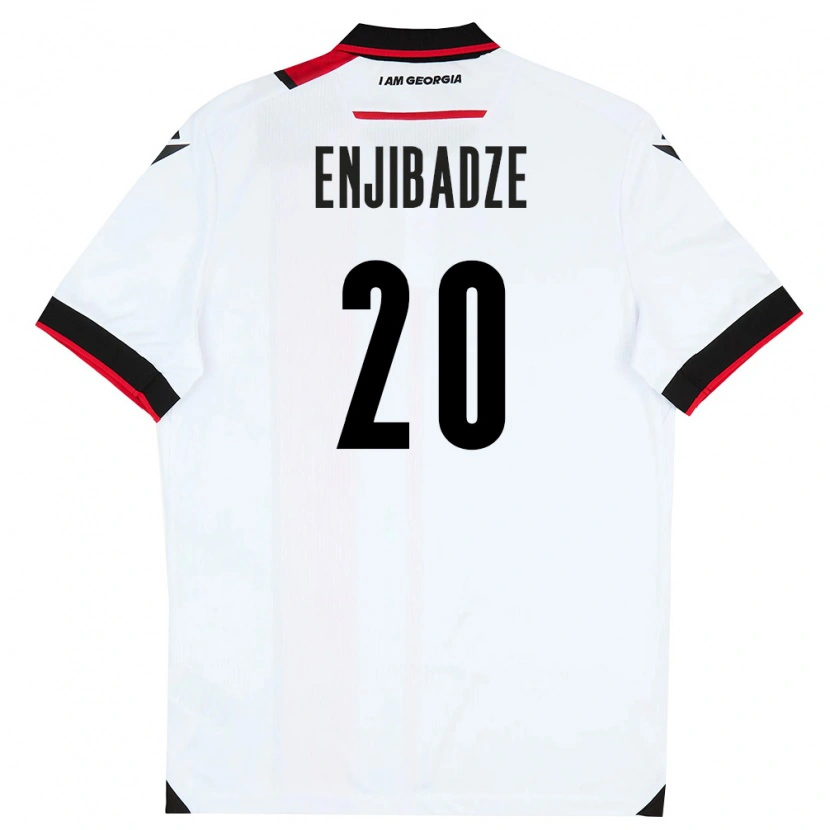 Danxen Women Georgia Elene Enjibadze #20 White Black Red Home Jersey 26-28 T-Shirt