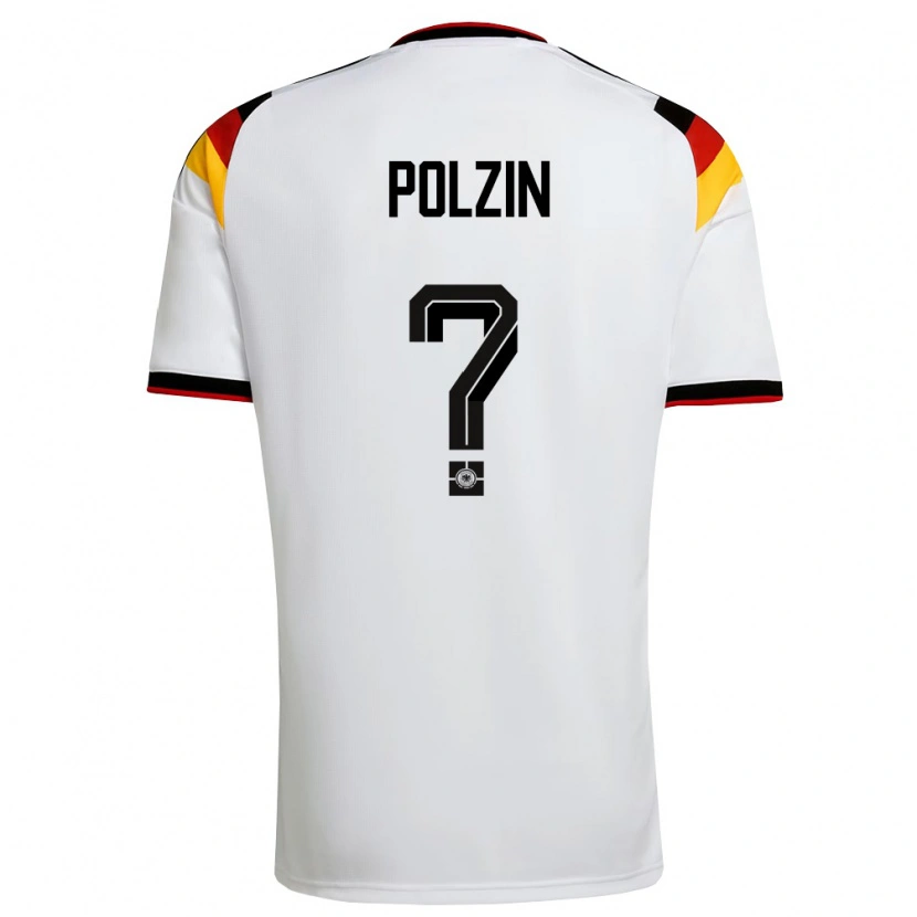 Danxen Women Germany Maximilian Polzin #0 White Black Red Home Jersey 26-28 T-Shirt
