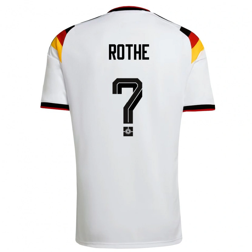 Danxen Women Germany Tom Rothe #0 White Black Red Home Jersey 26-28 T-Shirt