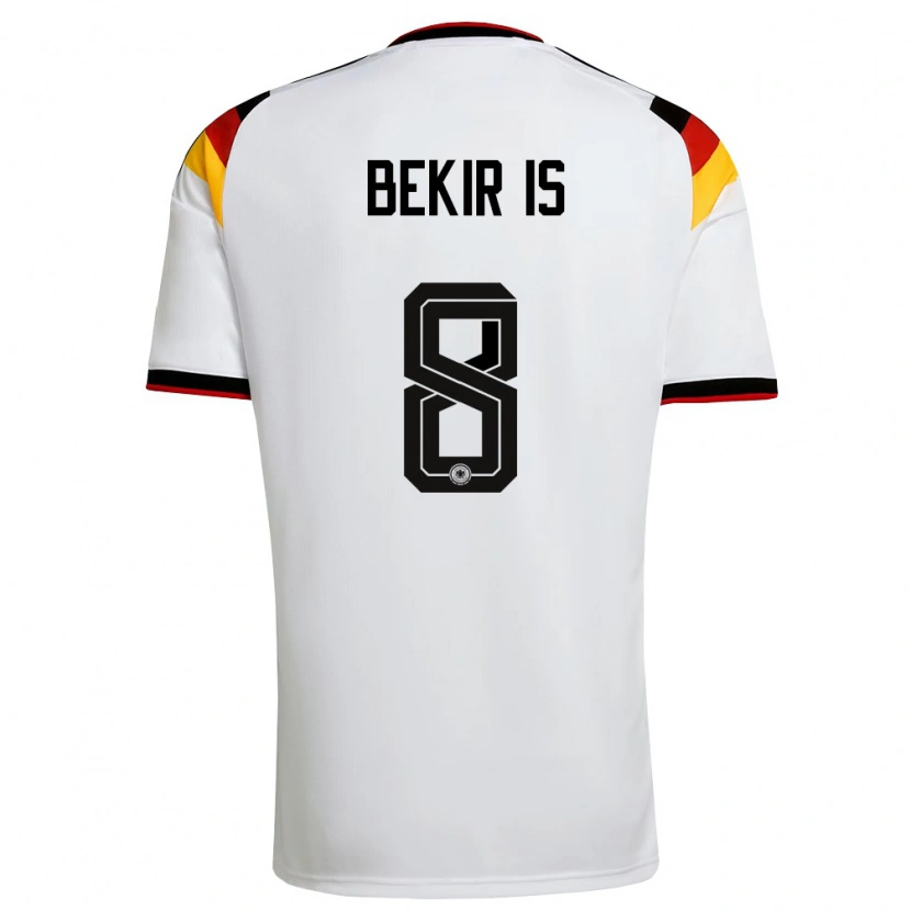 Danxen Women Germany Eba Bekir Is #8 White Black Red Home Jersey 26-28 T-Shirt
