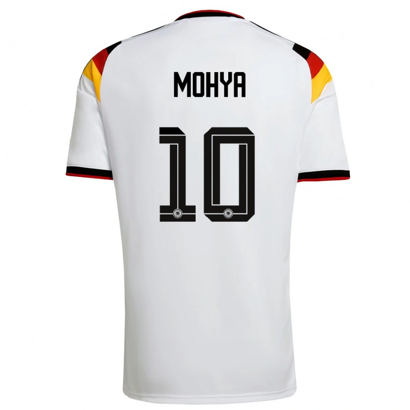 Danxen Women Germany Wael Mohya #10 White Black Red Home Jersey 26-28 T-Shirt