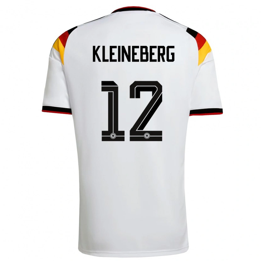 Danxen Women Germany Philip Kleineberg #12 White Black Red Home Jersey 26-28 T-Shirt