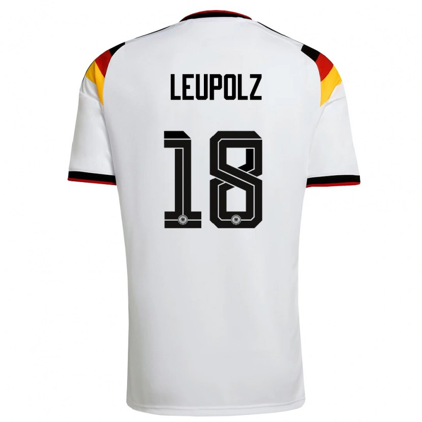 Danxen Women Germany Melanie Leupolz #18 White Black Red Home Jersey 26-28 T-Shirt