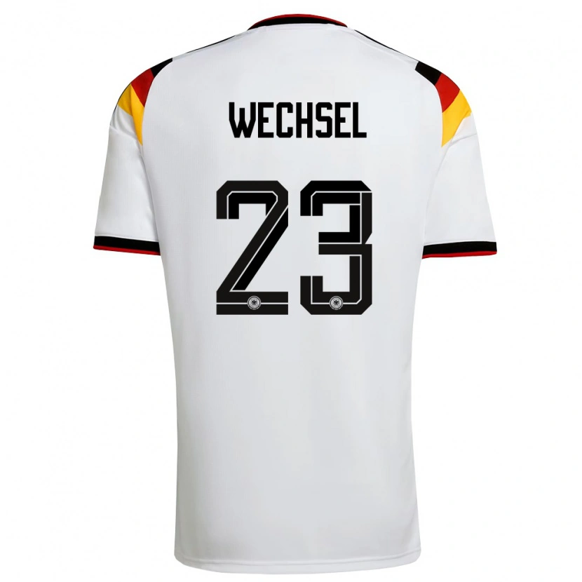 Danxen Women Germany Leon-Oumar Wechsel #23 White Black Red Home Jersey 26-28 T-Shirt