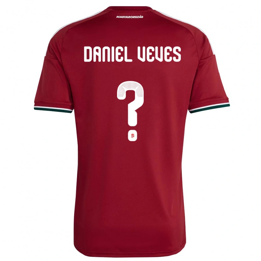 Danxen Women Hungary Panagiotis Daniel Veves #0 Red White Green Home Jersey 26-28 T-Shirt