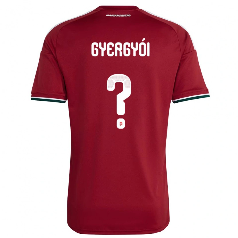 Danxen Women Hungary Zénó Gyergyói #0 Red White Green Home Jersey 26-28 T-Shirt