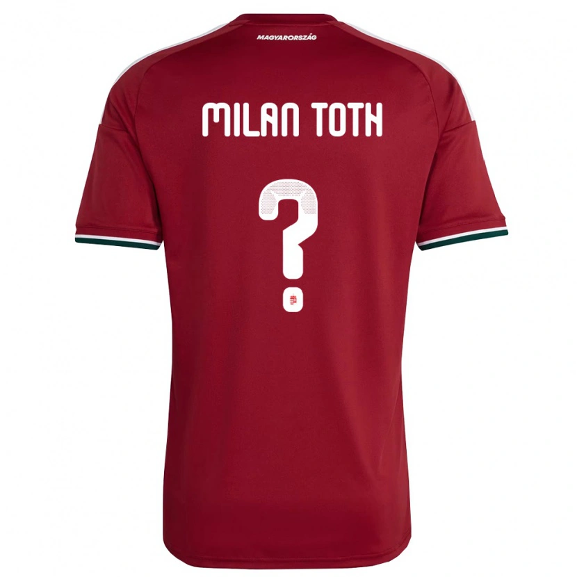 Danxen Women Hungary Milán Tóth #0 Red White Green Home Jersey 26-28 T-Shirt