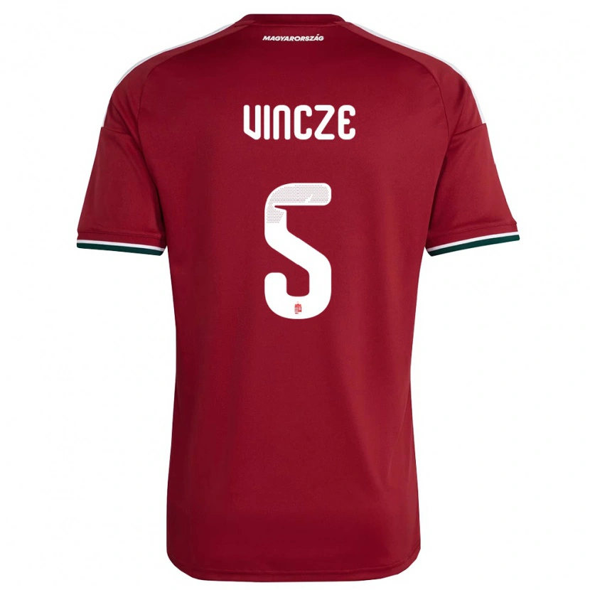 Danxen Women Hungary Tamás Vincze #5 Red White Green Home Jersey 26-28 T-Shirt
