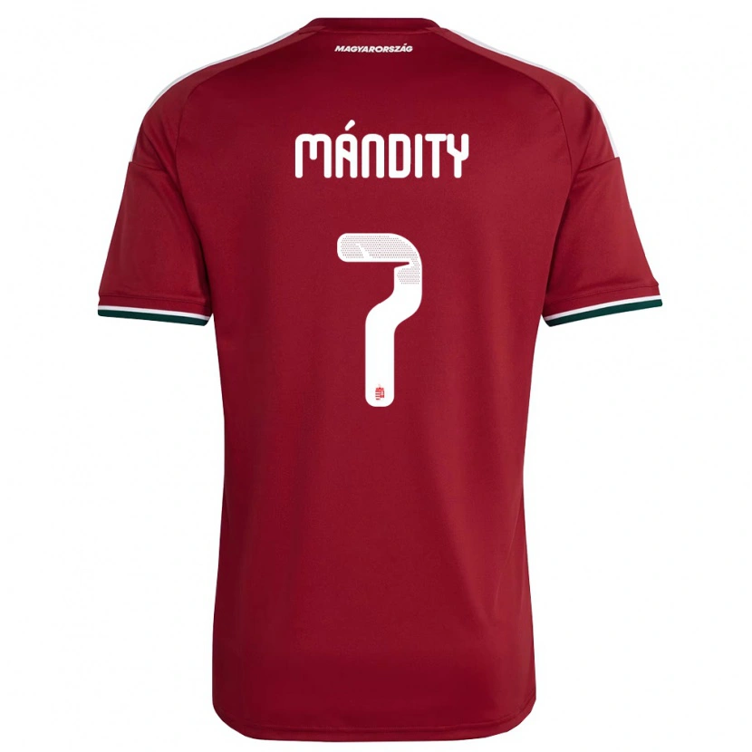 Danxen Women Hungary Márkó Mándity #7 Red White Green Home Jersey 26-28 T-Shirt