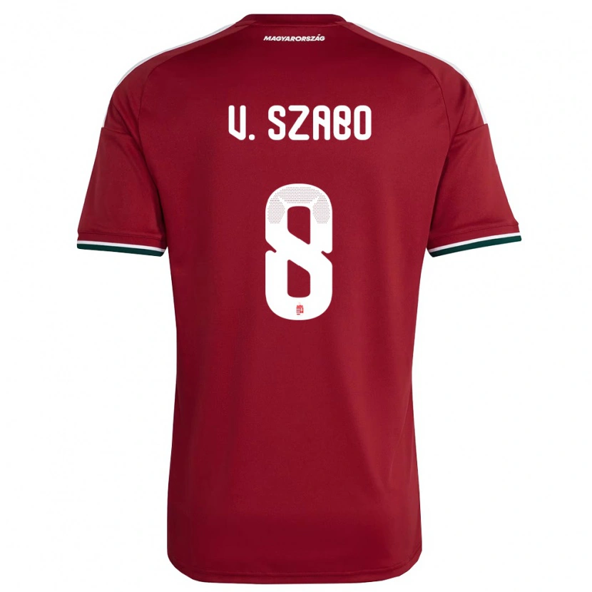 Danxen Women Hungary Viktória Szabó #8 Red White Green Home Jersey 26-28 T-Shirt