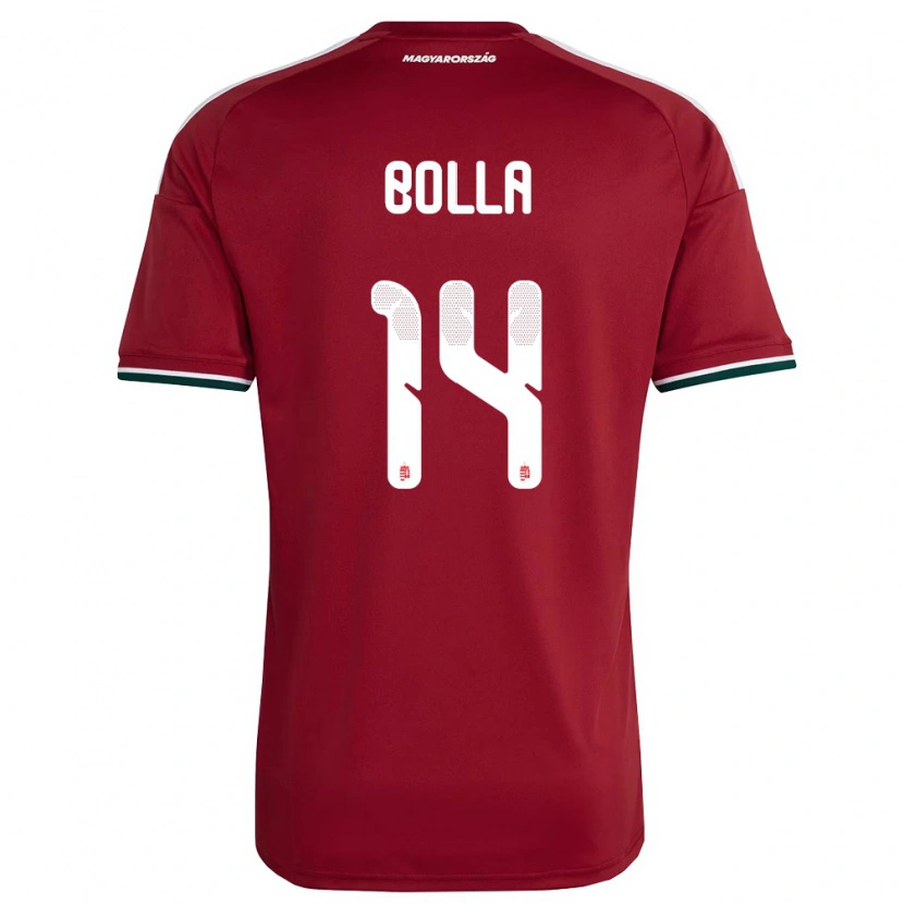 Danxen Women Hungary Bendegúz Bolla #14 Red White Green Home Jersey 26-28 T-Shirt