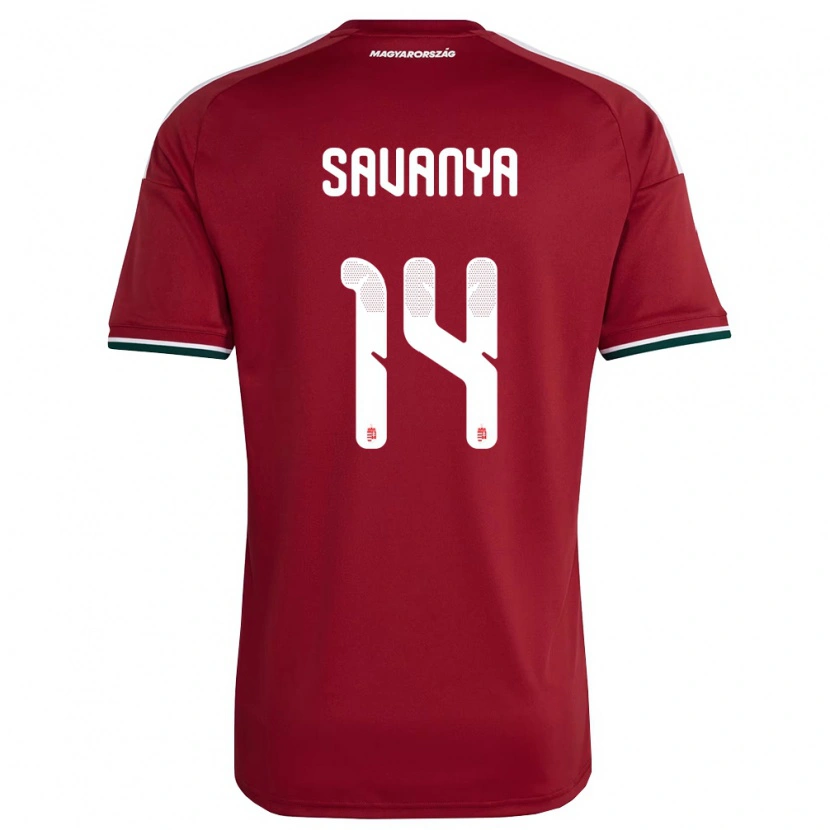 Danxen Women Hungary Csilla Savanya #14 Red White Green Home Jersey 26-28 T-Shirt