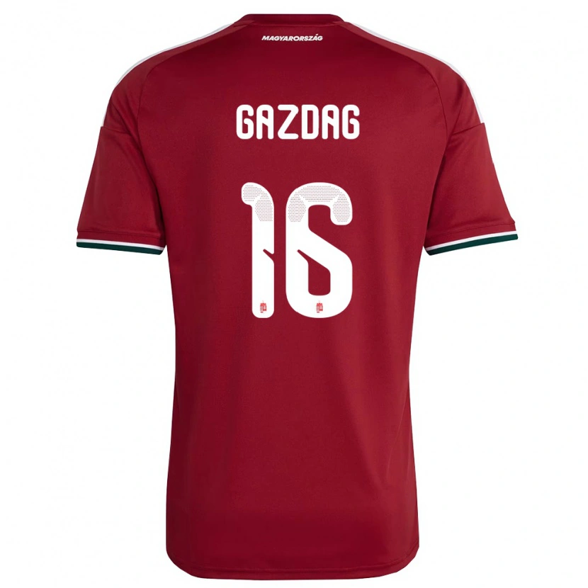 Danxen Women Hungary Dániel Gazdag #16 Red White Green Home Jersey 26-28 T-Shirt