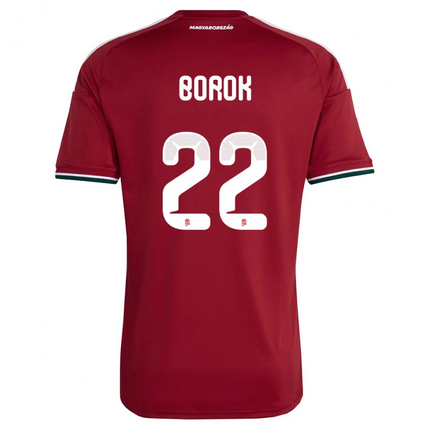 Danxen Women Hungary Dorina Borók #22 Red White Green Home Jersey 26-28 T-Shirt
