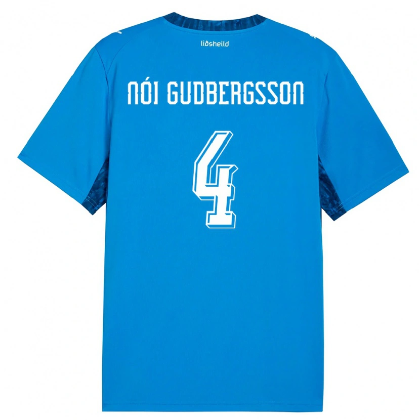 Danxen Women Iceland Kolbeinn Nói Gudbergsson #4 Blue Navy Home Jersey 26-28 T-Shirt