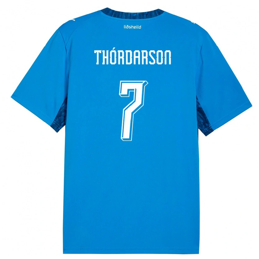 Danxen Women Iceland Stígur Thórdarson #7 Blue Navy Home Jersey 26-28 T-Shirt