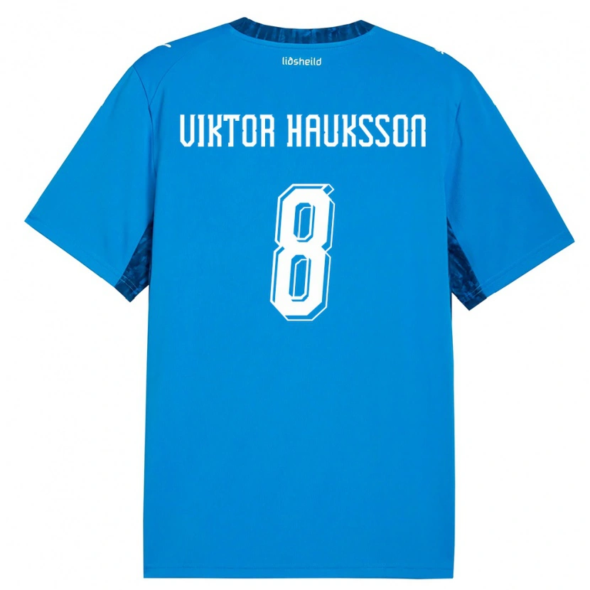 Danxen Women Iceland Jón Viktor Hauksson #8 Blue Navy Home Jersey 26-28 T-Shirt