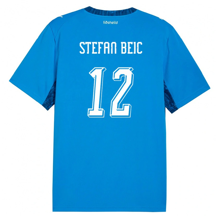 Danxen Women Iceland Duro Stefan Beic #12 Blue Navy Home Jersey 26-28 T-Shirt