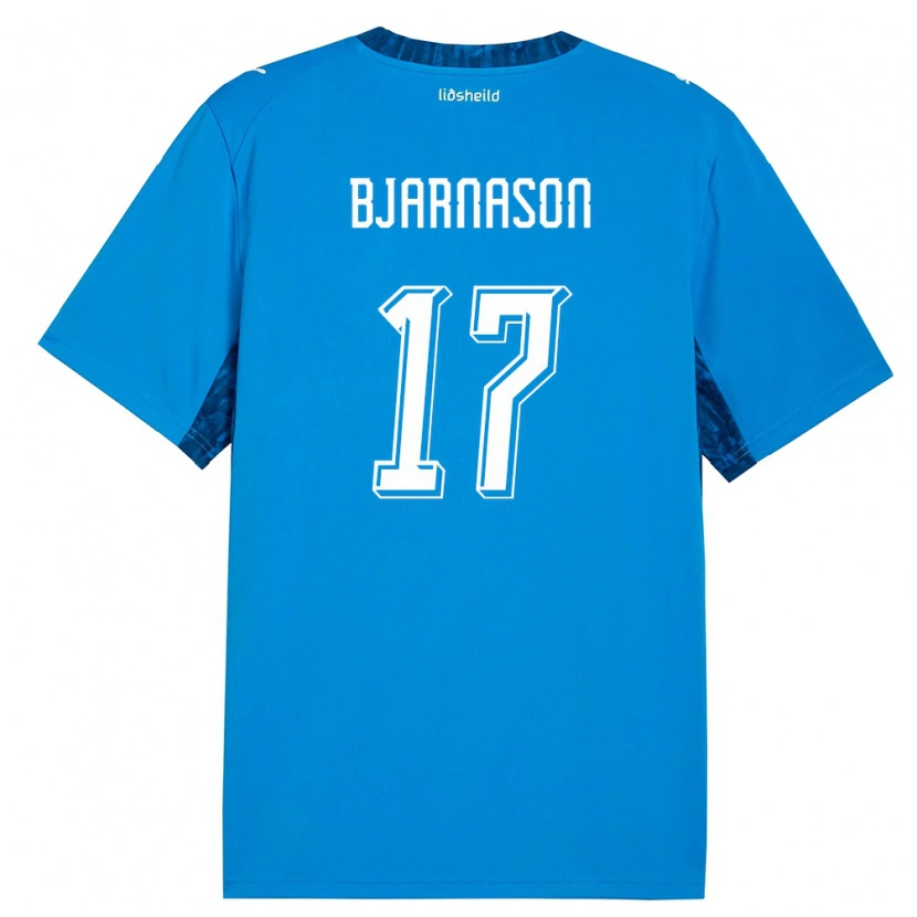 Danxen Women Iceland Jóhannes Bjarnason #17 Blue Navy Home Jersey 26-28 T-Shirt