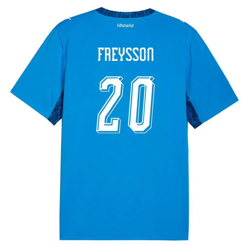 Danxen Women Iceland Fjölnir Freysson #20 Blue Navy Home Jersey 26-28 T-Shirt