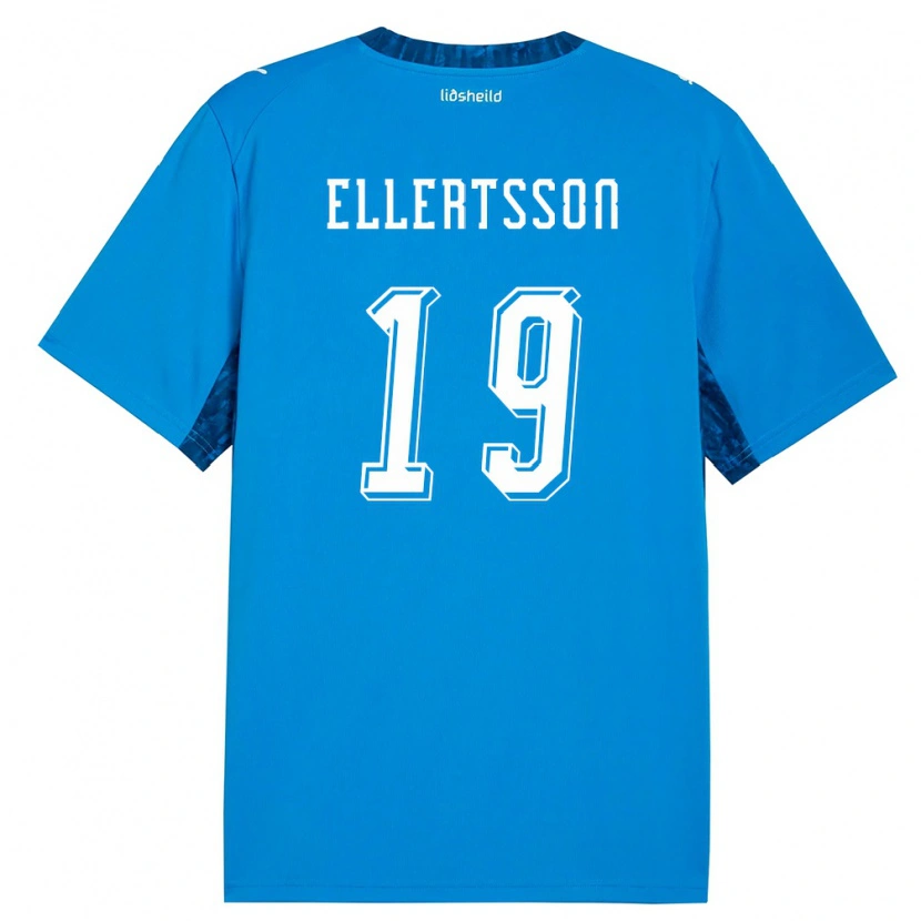 Danxen Women Iceland Mikael Egill Ellertsson #19 Blue Navy Home Jersey 26-28 T-Shirt