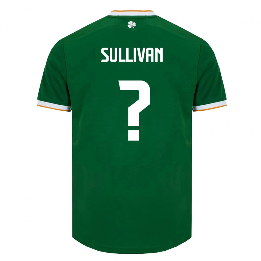 Danxen Women Ireland Niall Sullivan #0 Dark Green White Home Jersey 26-28 T-Shirt