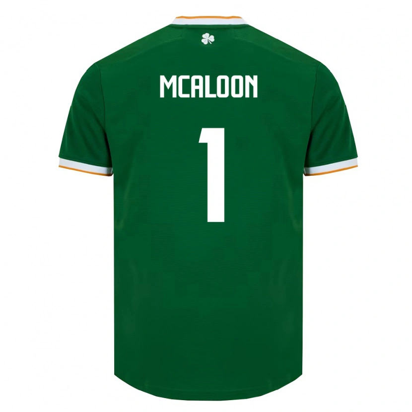 Danxen Women Ireland Naoisha Mcaloon #1 Dark Green White Home Jersey 26-28 T-Shirt