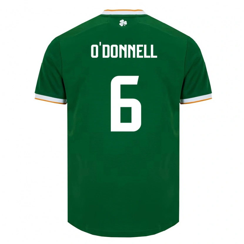 Danxen Women Ireland Luke O'donnell #6 Dark Green White Home Jersey 26-28 T-Shirt