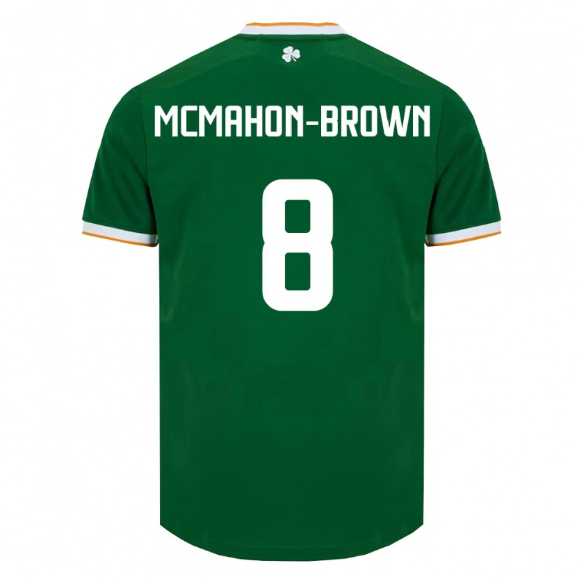 Danxen Women Ireland Kian Mcmahon-Brown #8 Dark Green White Home Jersey 26-28 T-Shirt