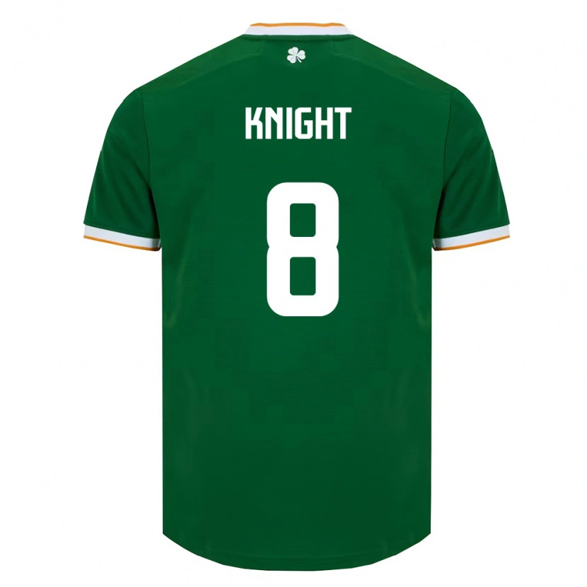 Danxen Women Ireland Jason Knight #8 Dark Green White Home Jersey 26-28 T-Shirt